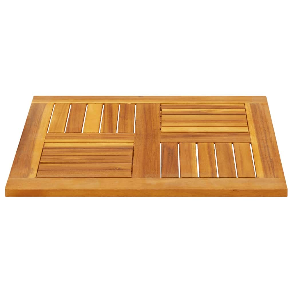 Stylish Table Top Square Solid Wood Acacia