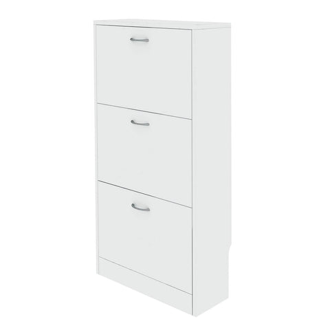 Stylish White Shoe Cabinet for Organized Storage