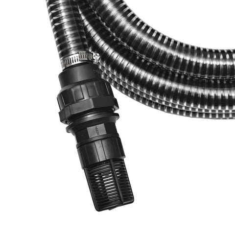 Suction Hose with Connectors 4 m 22 mm Black