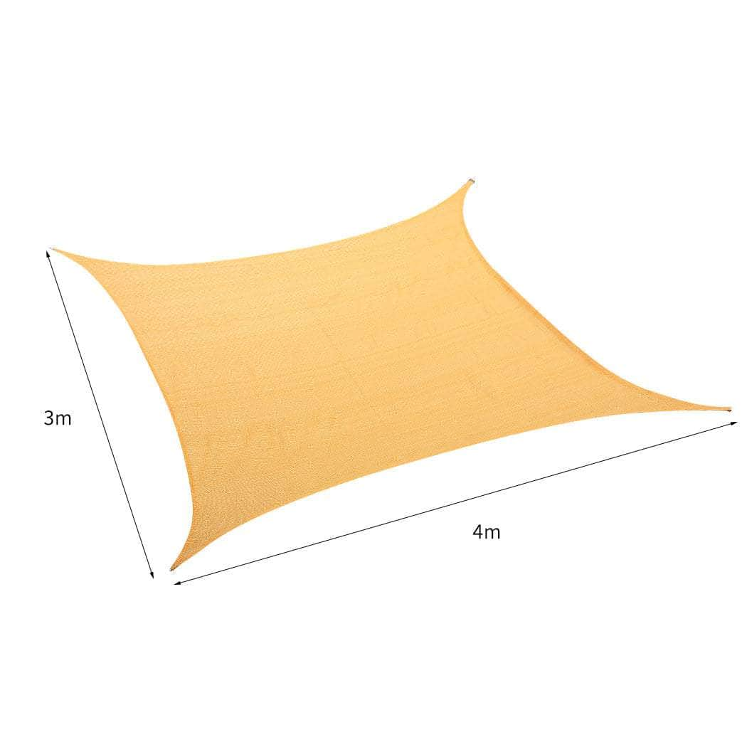 Sun Shade Sail Cloth Rectangle - Large