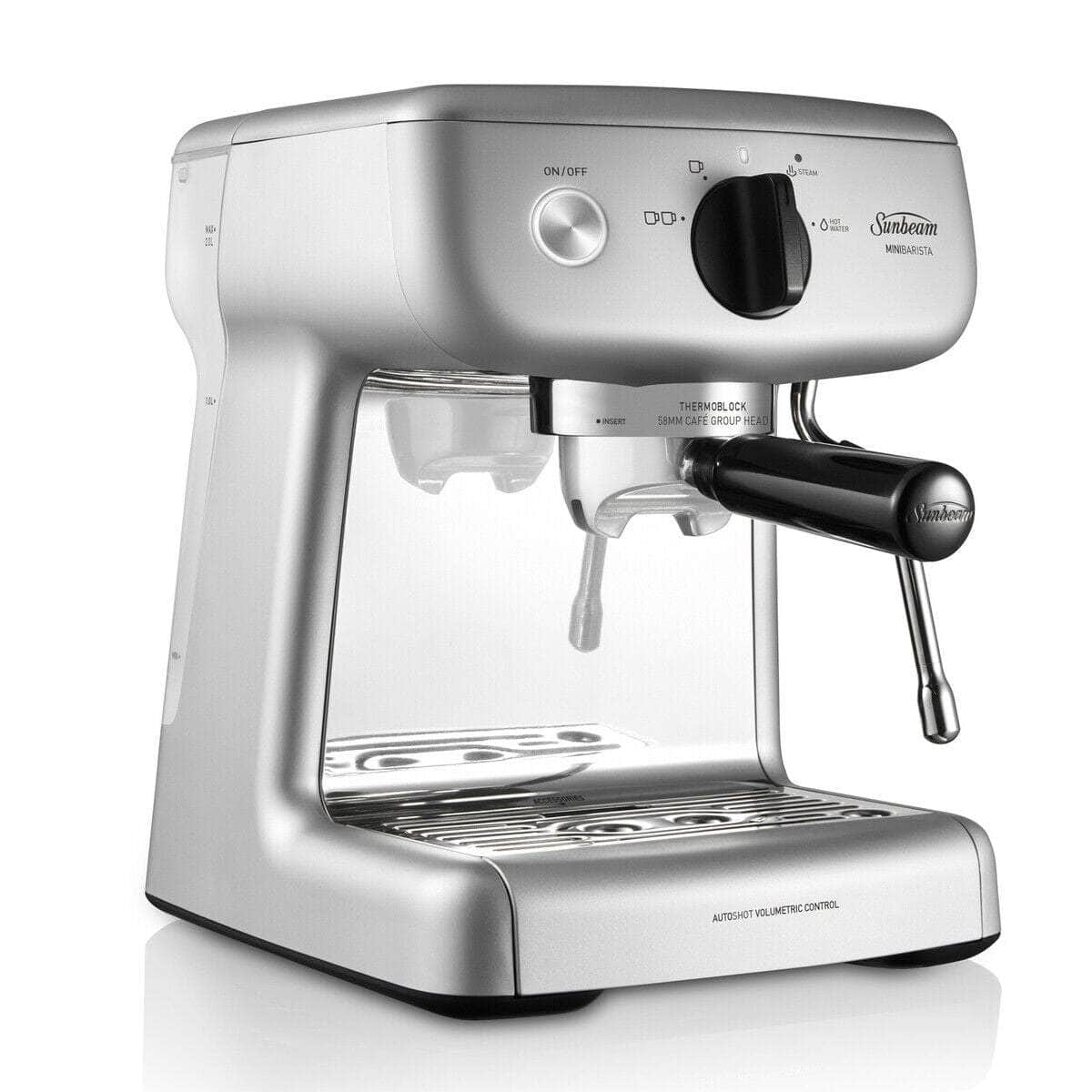 Sunbeam Mini Barista Espresso Machine Silver EM4300S