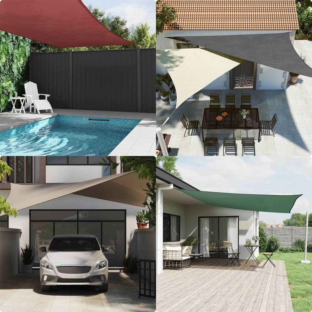Sunshade Sail Oxford Fabric Square Cream