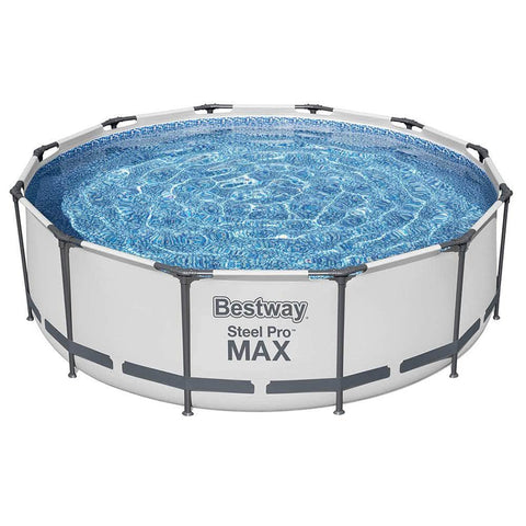 Swimming Pool Steel Frame Round Above Ground Pools w/ Filter Pump 9150L