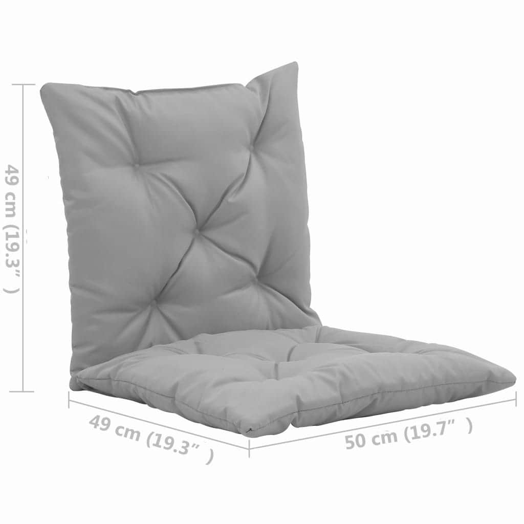 Swing Chair Cushions 2 pcs Grey 50 cm