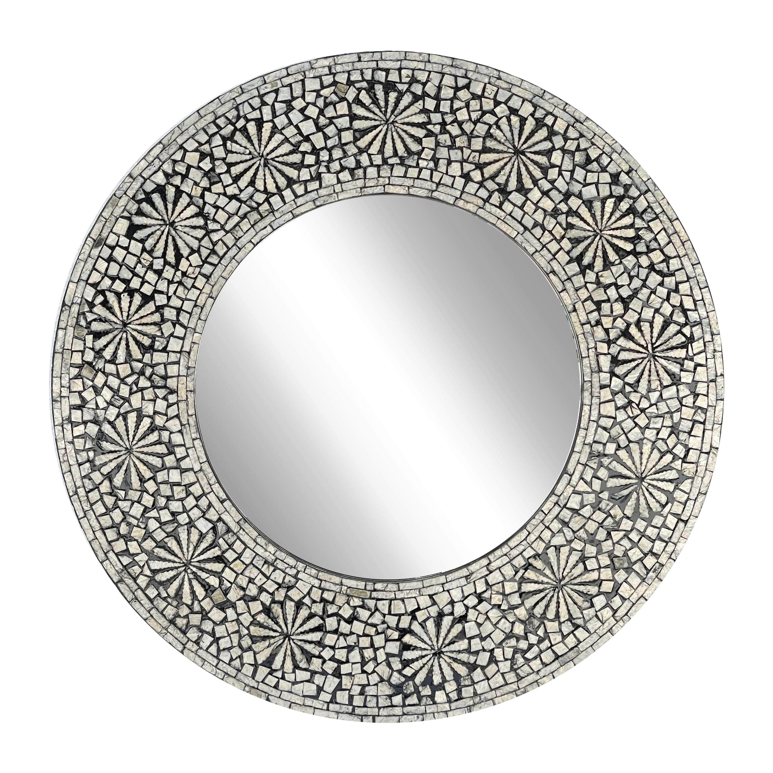 Swirl Mother Of Pearl Hand Made Mirror