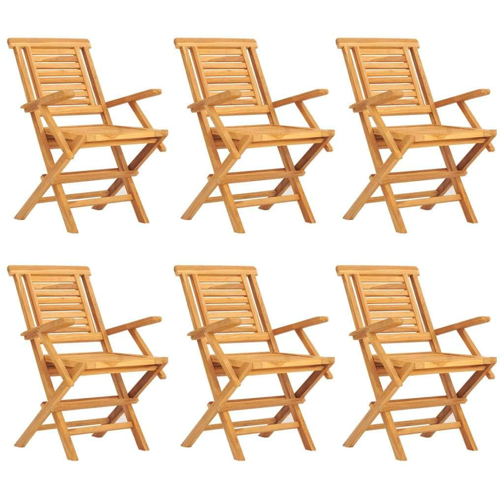 Sylvan Supper: 7-Piece Solid Teak Wood Garden Dining Set