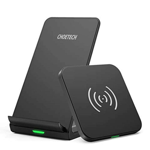 (T524S+T511S) Qi 10W/7.5W Fast Wireless Charging Stand And Pad