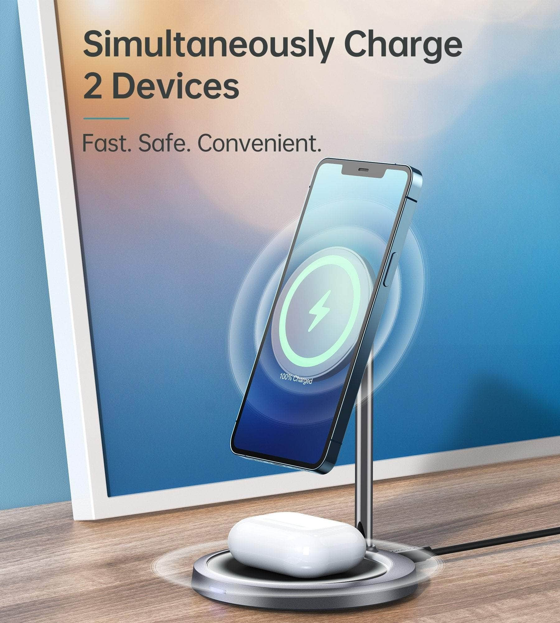 T575-F Magsafe Iphone Magnetic Wireless Charger Stand