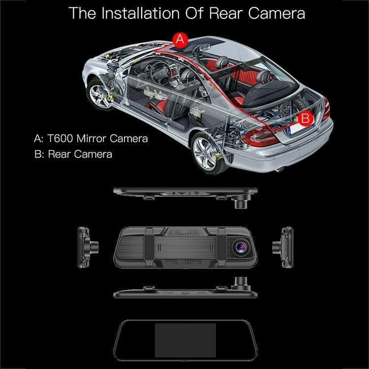 T600 Ultra Hd Dual Cameras 5.5 Inch Ips Touch Screen Car Dvr Driving Recorder