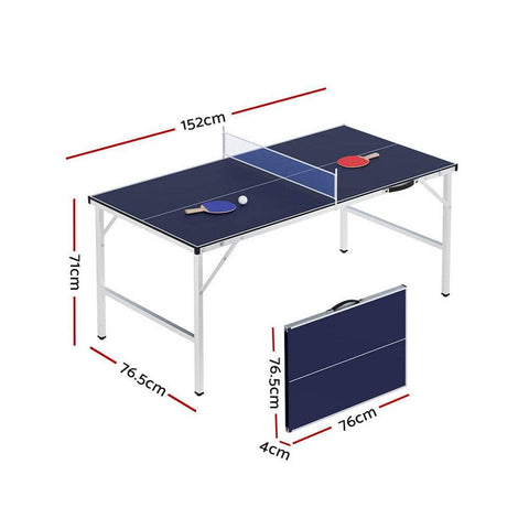 Table Tennis Ping Pong Table Portable Foldable Family Game Home Indoor