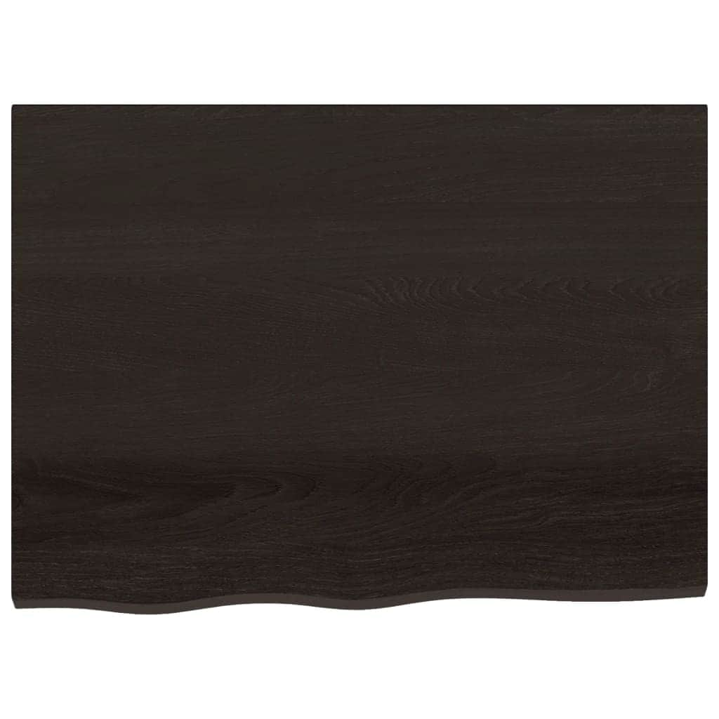 Table Top Dark Grey Treated Solid Wood