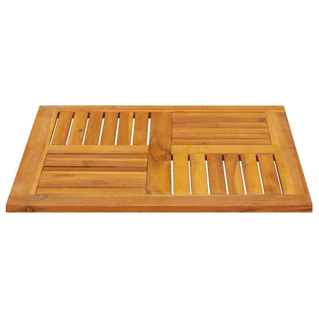 Table Top Square Solid Wood Acacia