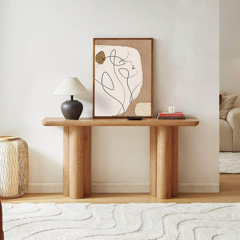 Tanner Natural Wooden Console Table