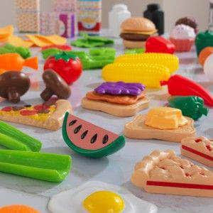 Tasty Treats Play Food Set For Kids (115 Pcs)