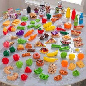 Tasty Treats Play Food Set For Kids (115 Pcs)