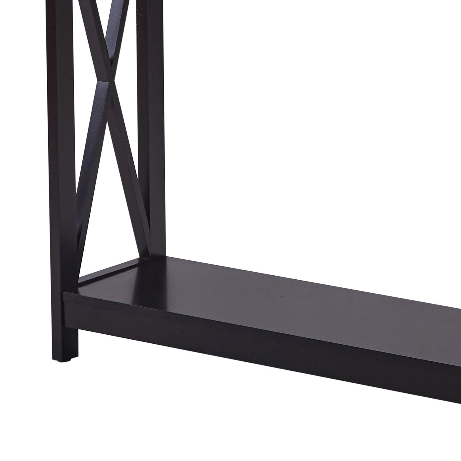 Stylish X-Frame Console Table Black