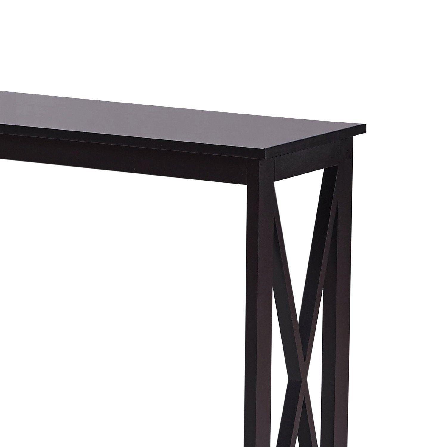 Stylish X-Frame Console Table Black