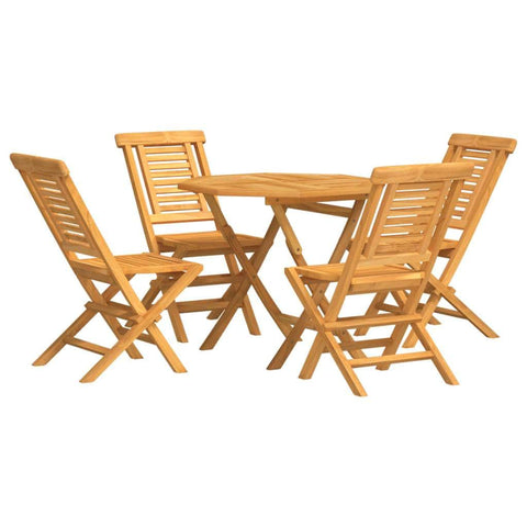 Teak Elegance: 5-Piece Garden Dining Set