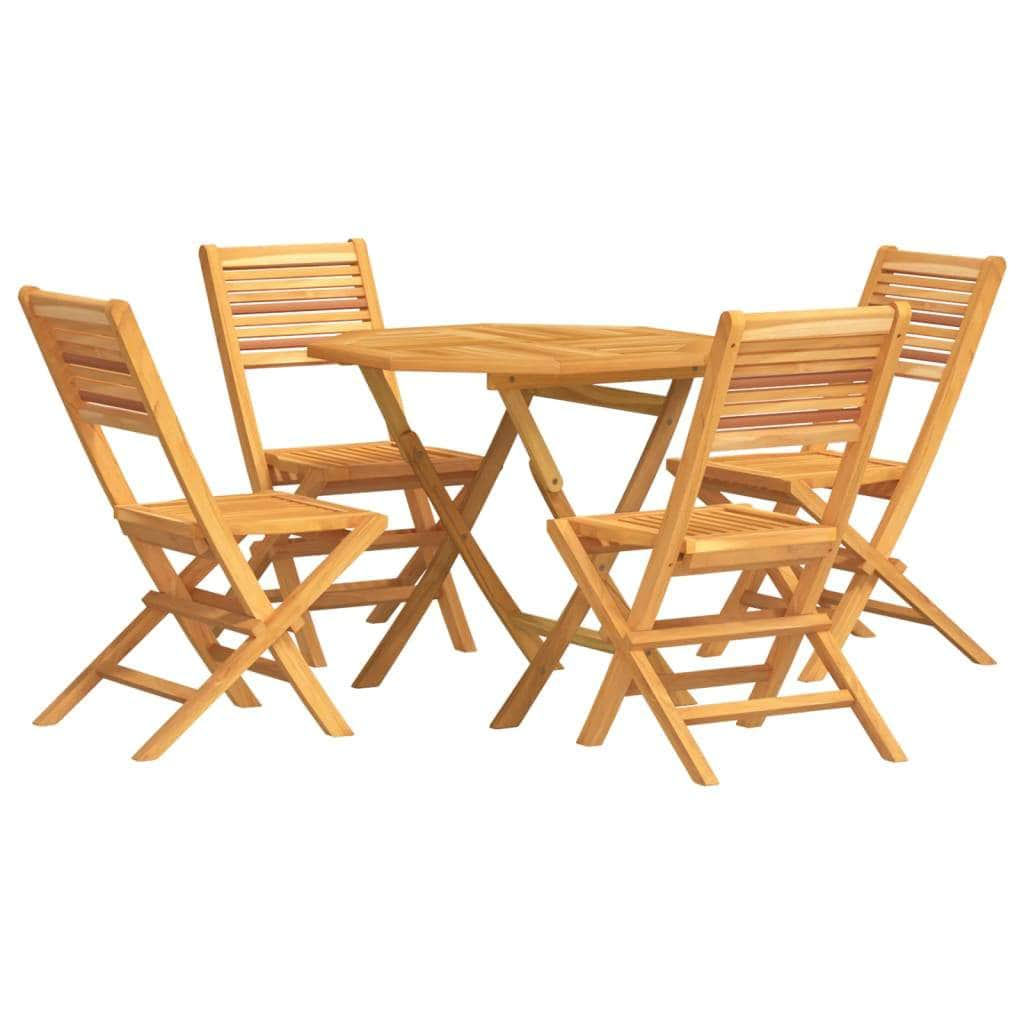 Teak Temptations Terrace: 5-Piece Garden Dining Set