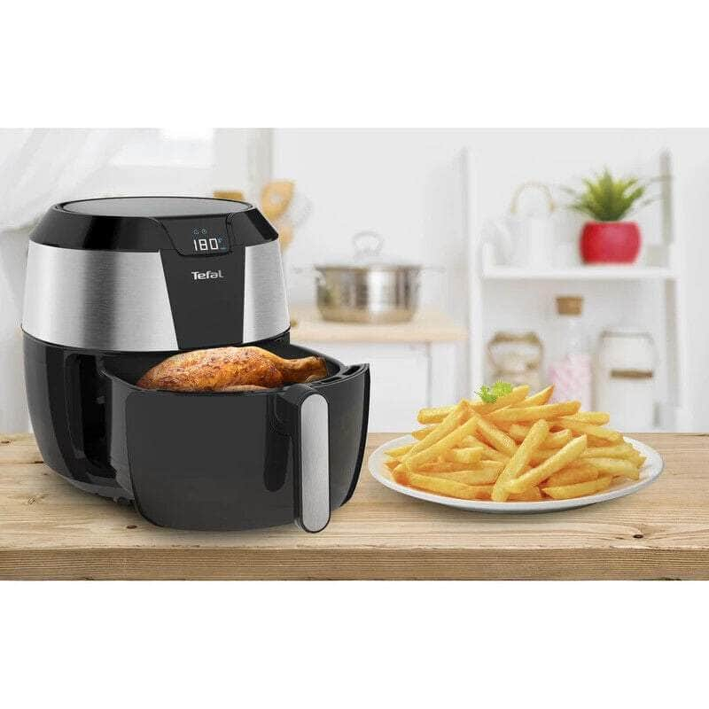 Tefal Easy Fry Deluxe XXL Air Fryer EY701D Stainless Steel with LED Touchscreen