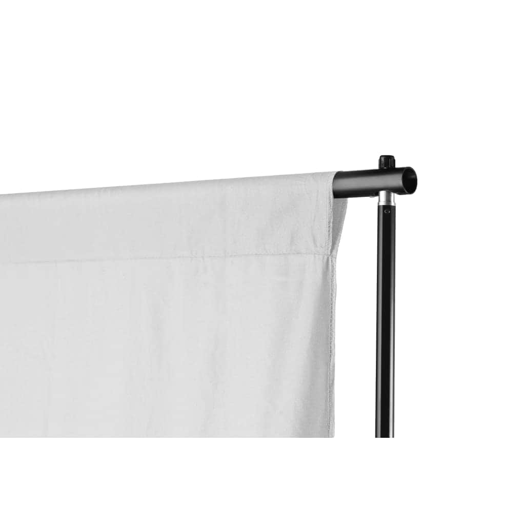 Telescopic Background Support Syste + White Backdrop