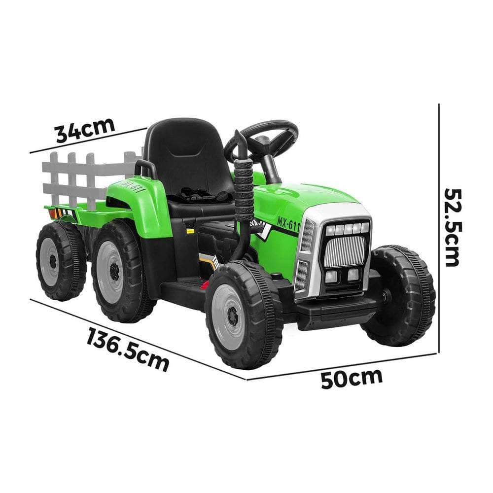 The Ultimate Outdoor Fun: 12V Electric Ride On Tractor with Bluetooth