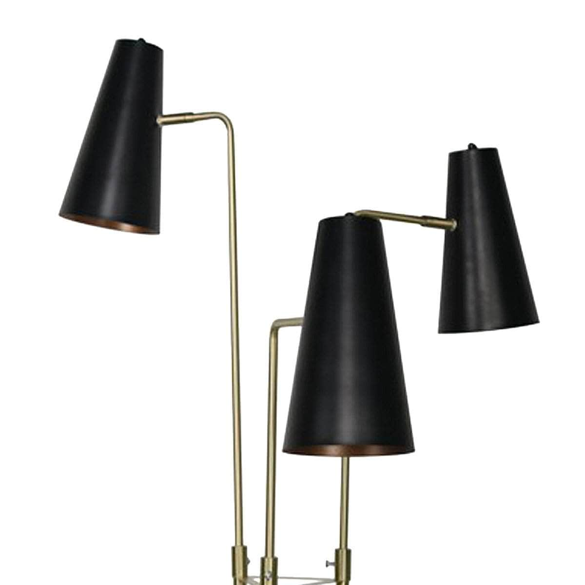 Three Metal Shade Floor Lamp