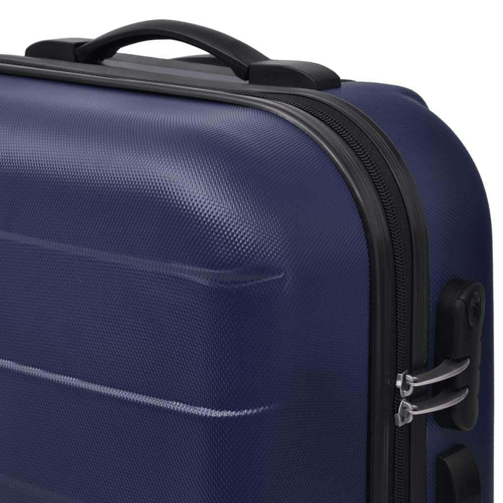 Three Piece Hardcase Trolley Set Blue