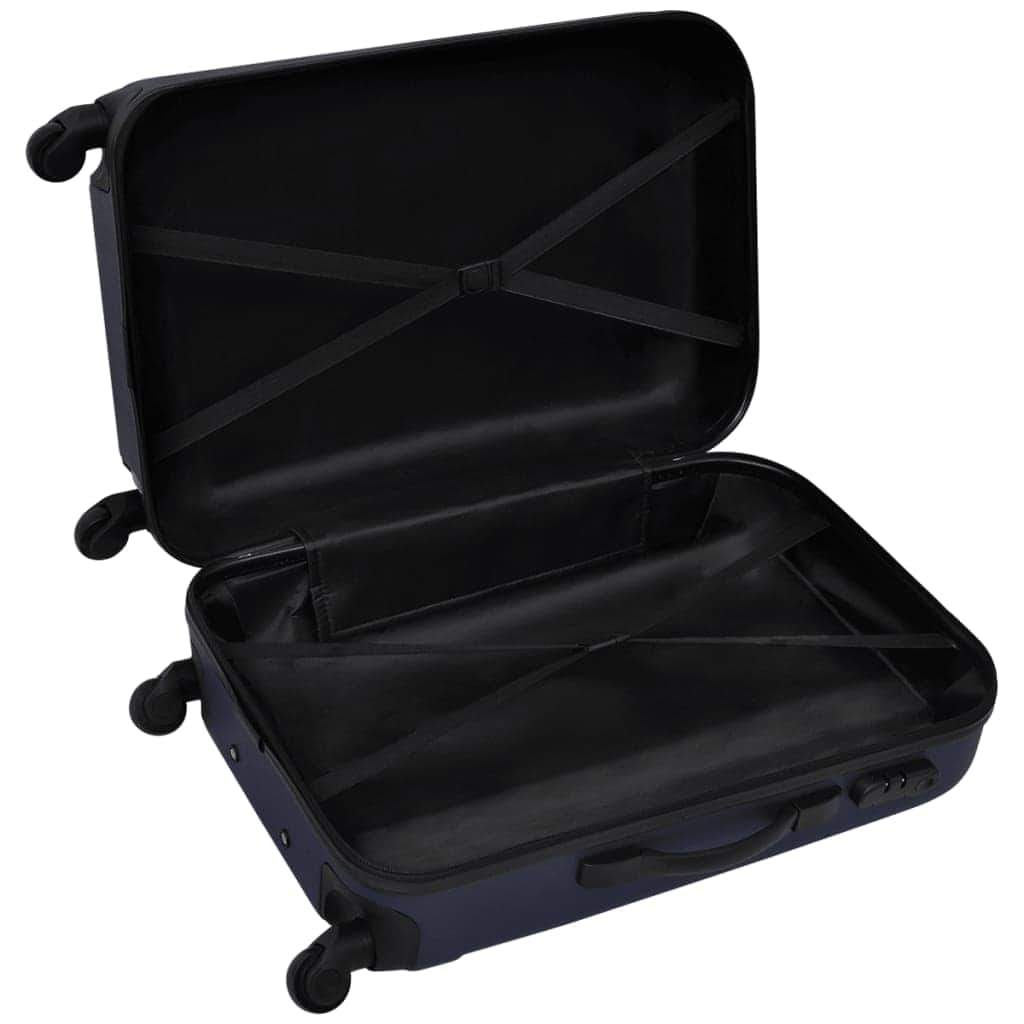 Three Piece Hardcase Trolley Set Blue