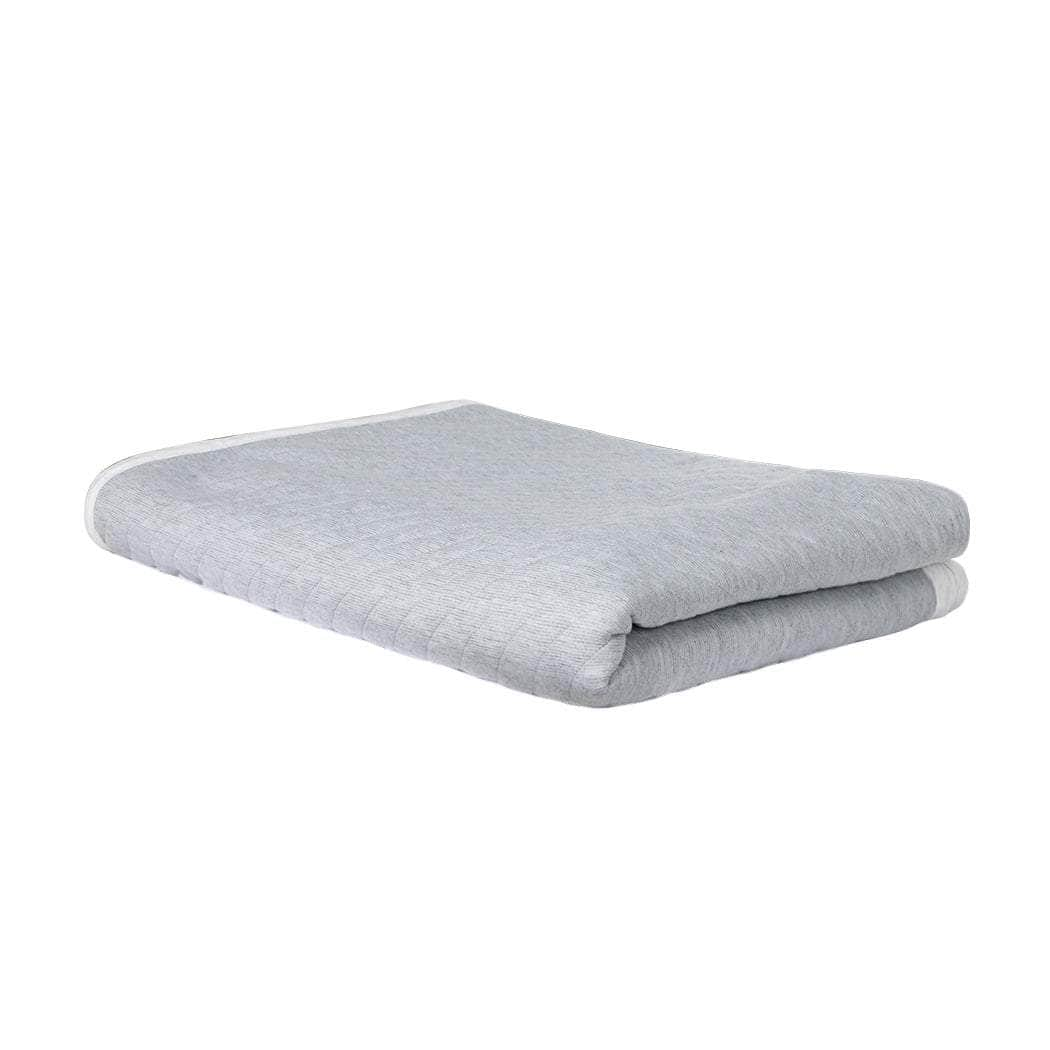 Throw Blanket Cool Cotton Summer Soft Sofa Bedsheet Rug Single Grey