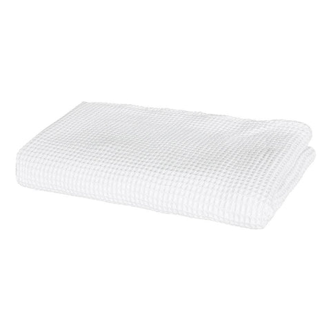 Throw Blanket Cotton Waffle Blankets White Double