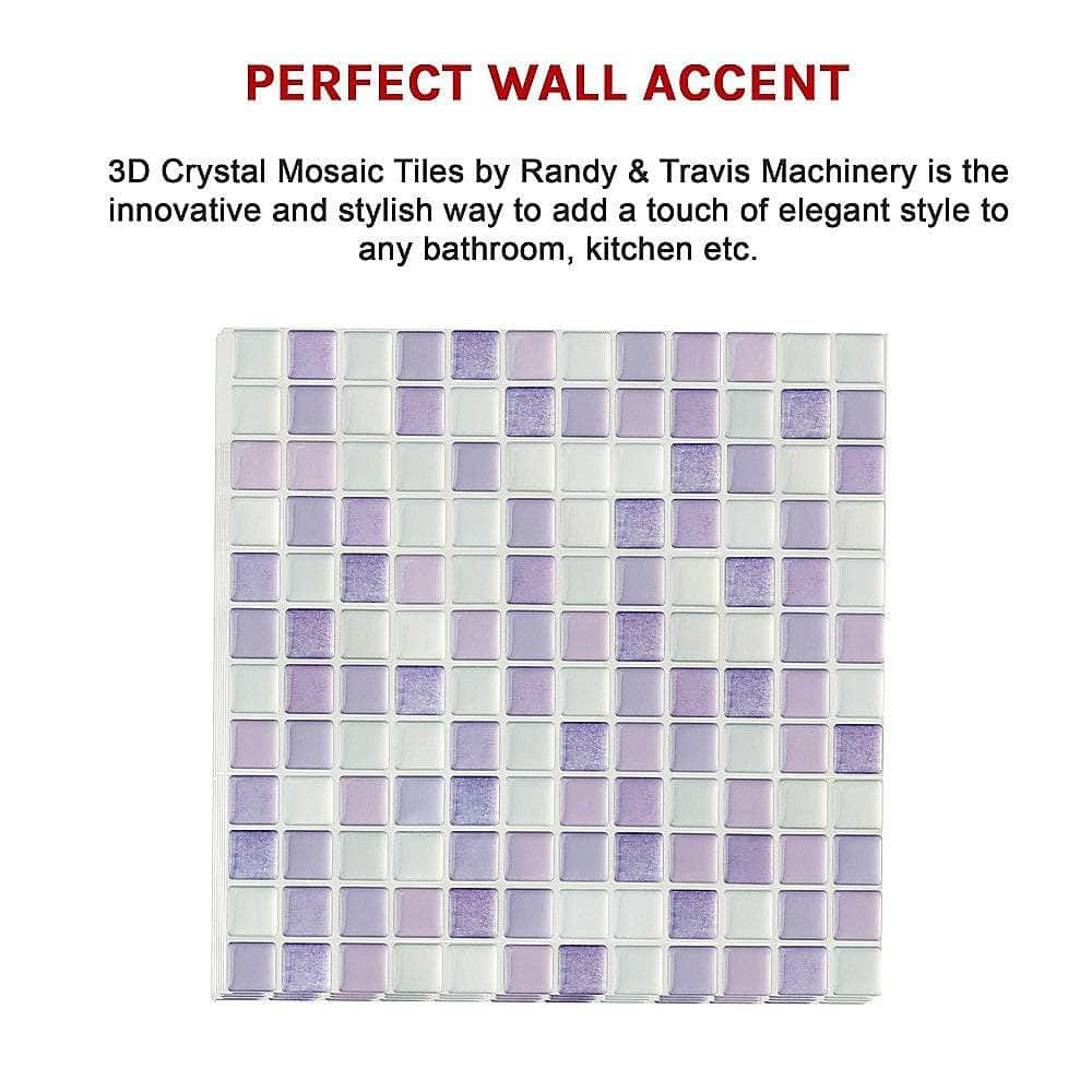 Tiles 3D Peel And Stick Wall Tile Crystal Mosaic 10 Sheets