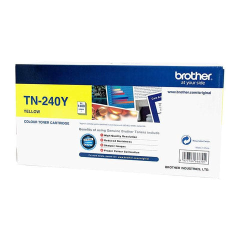 Tn-240Y Colour Laser Toner - Yellow- Up To 1,400 Pages