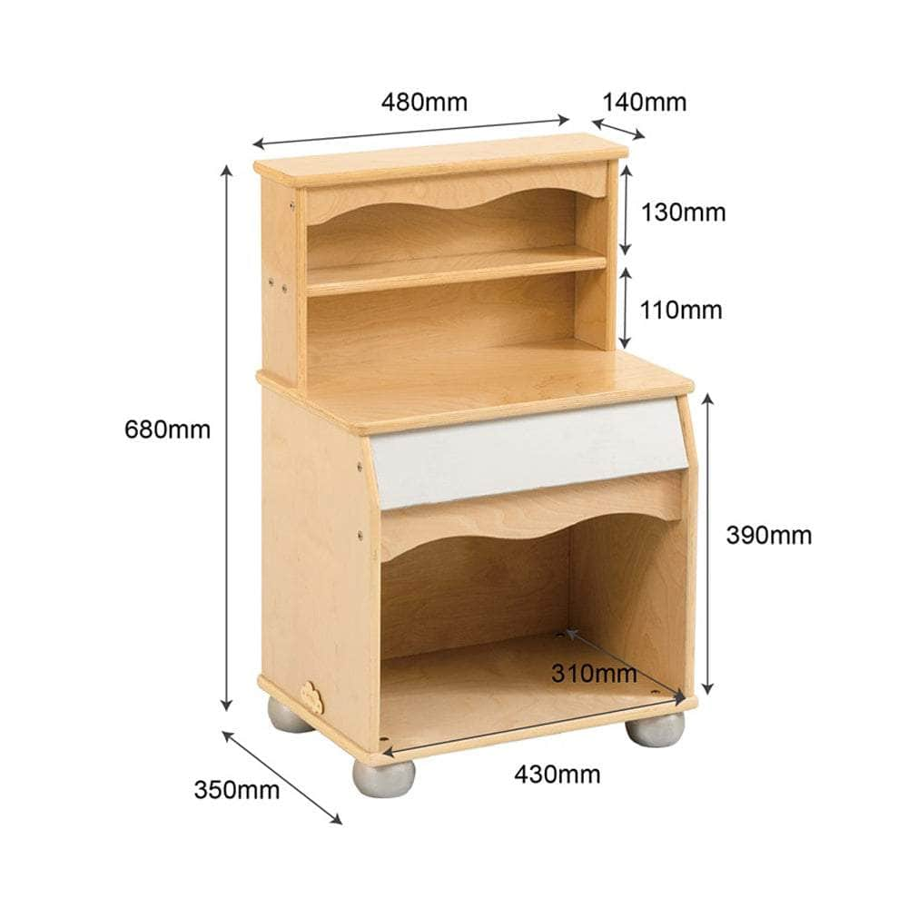 Toddler Play Kitchen Cupboard - H68cm