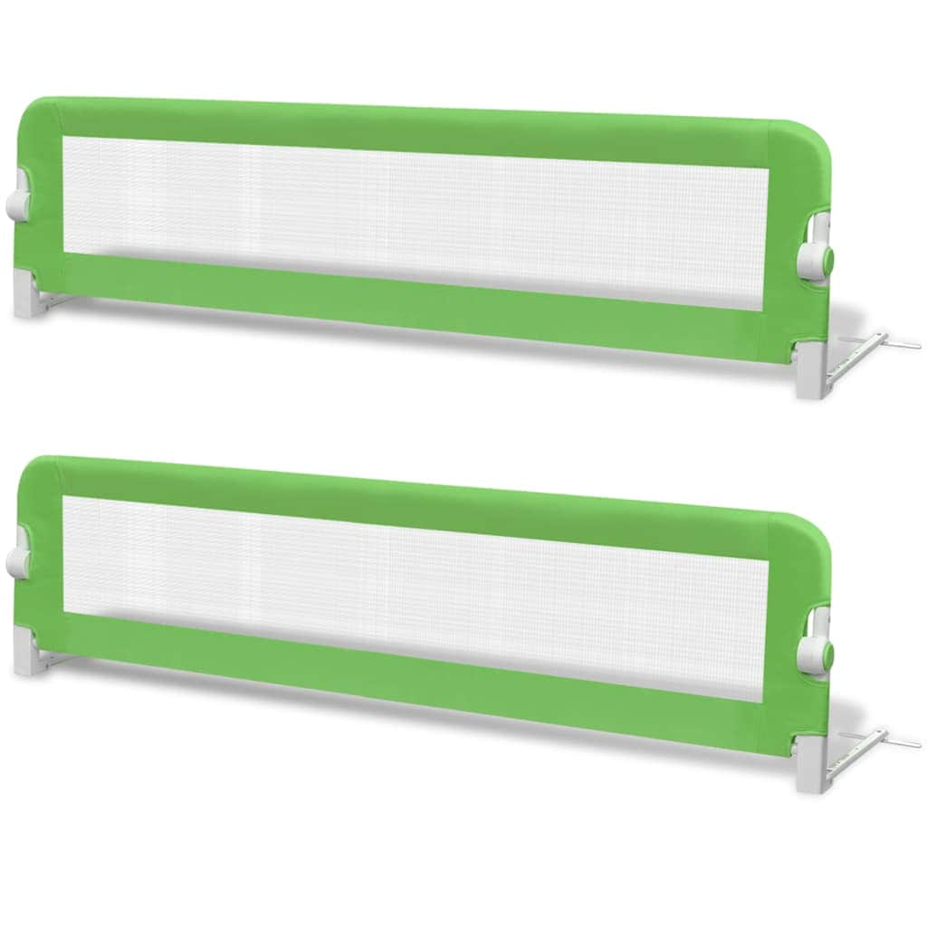 Toddler Safety Bed Rail 2 pcs Green