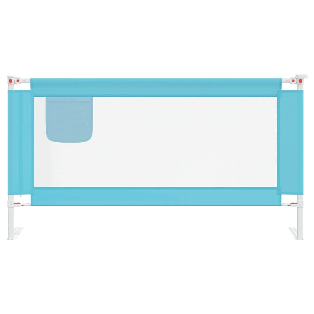 Toddler Safety Bed Rail Blue Fabric