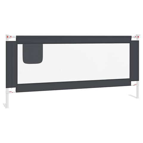 Toddler Safety Bed Rail Dark Grey Fabric