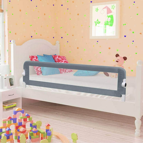 Toddler Safety Bed Rail Grey Polyester