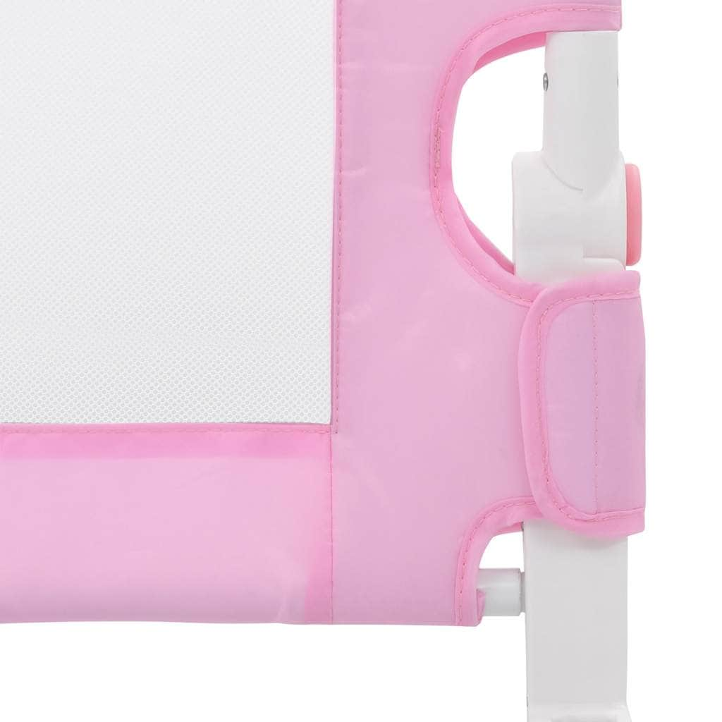 Toddler Safety Bed Rail Pink Polyester