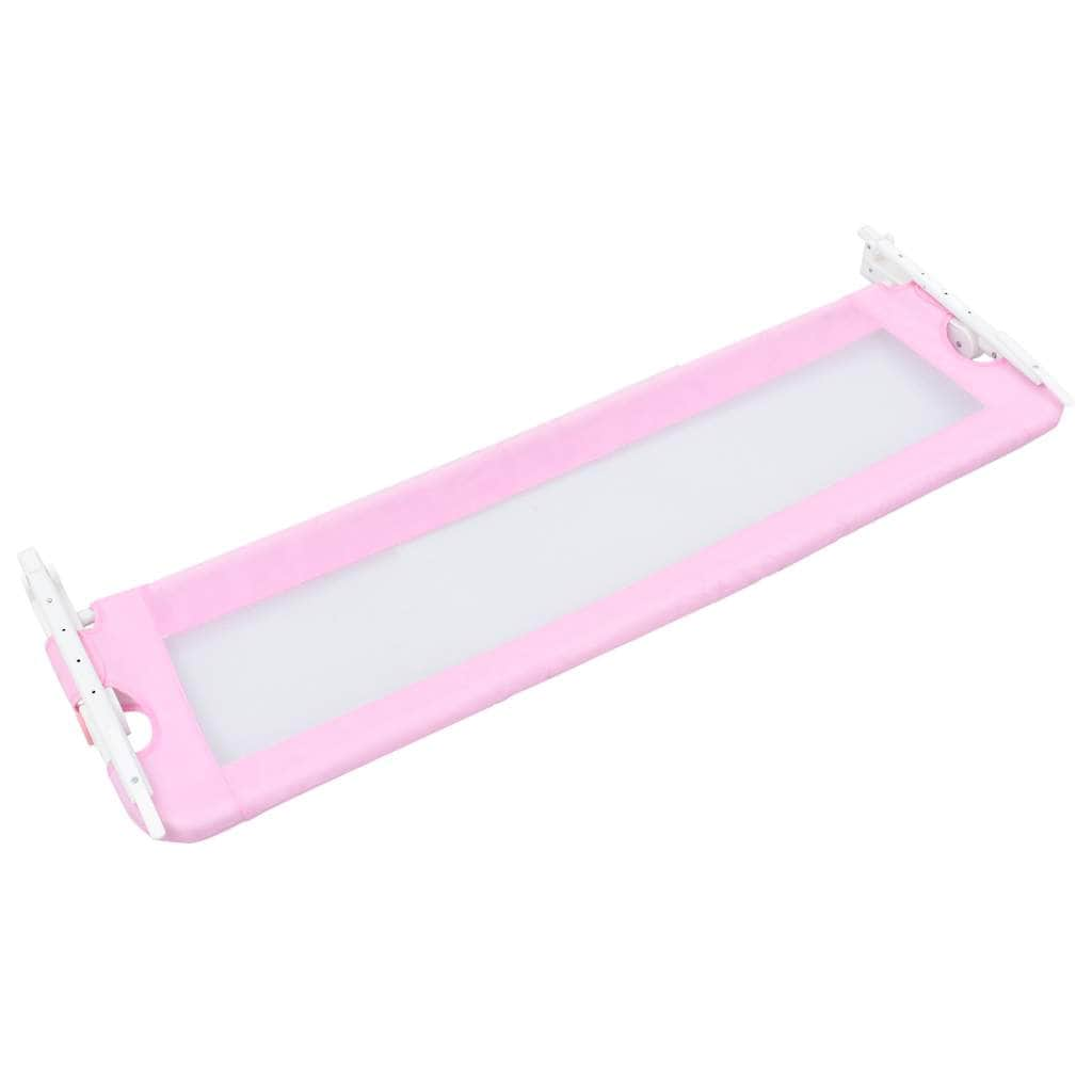 Toddler Safety Bed Rail Pink Polyester