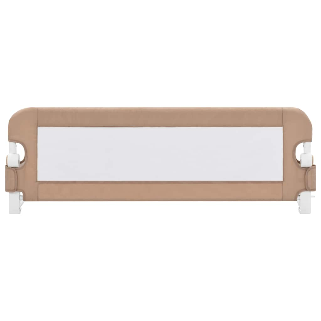 Toddler Safety Bed Rail Taupe Polyester