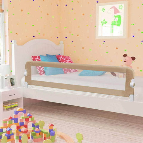 Toddler Safety Bed Rail--Taupe Polyester