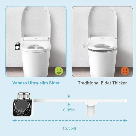 Toilet Bidet Seat Dual Nozzles