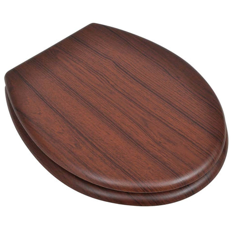 Toilet Seats with Hard Close Lids MDF Brown