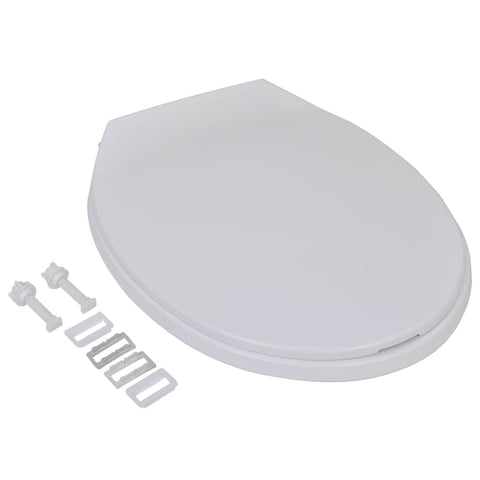 Toilet Seats with Soft Close Lids 2 pcs Plastic White