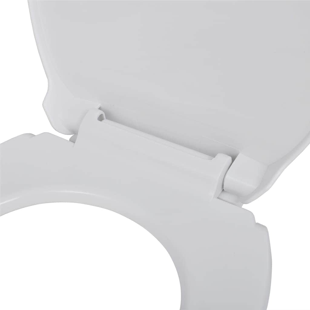 Toilet Seats with Soft Close Lids 2 pcs Plastic White