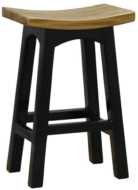 Tokyo Timber Kitchen Counter Stool H 67 Cm (Black Caramel)