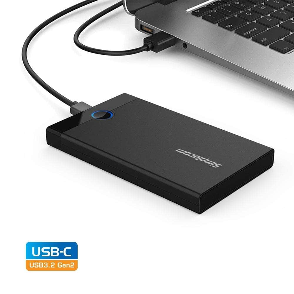 Tool-Free 2.5" Sata Hdd Ssd To Usb-C Enclosure Usb 3.2 Gen 2