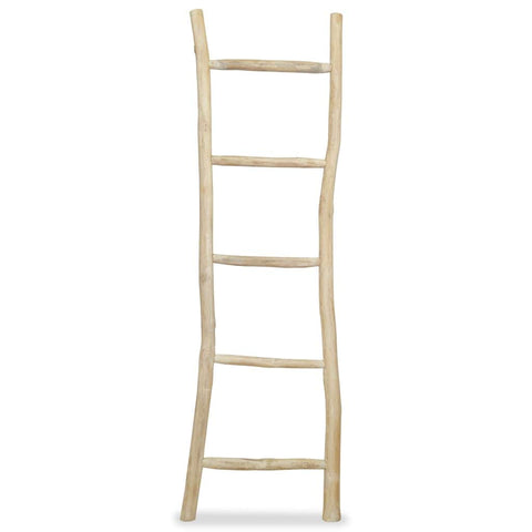 Towel Ladder with 5 Rungs Teak Natural