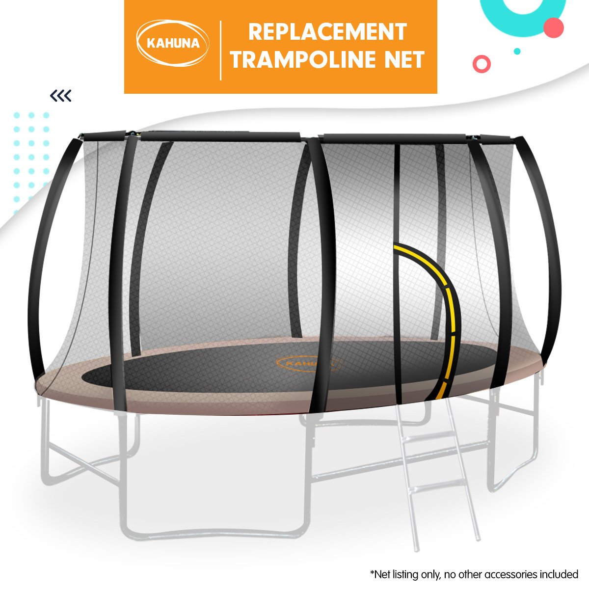 Replacement Trampoline Net for 8ft x 14ft Oval Trampoline